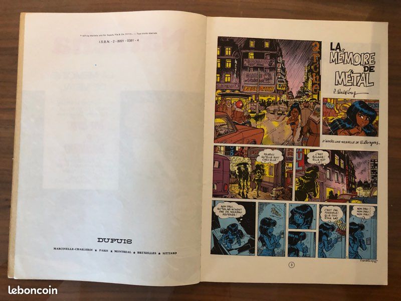 BD NATACHA 3 EO 1974 La mémoire de Métal par Walthery (image 3)