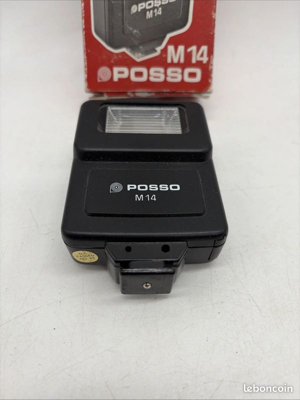 Flash Posso M14 Vintage Fonctionnel Boîte Photo Argentique Rétro 🖤 (image 2)