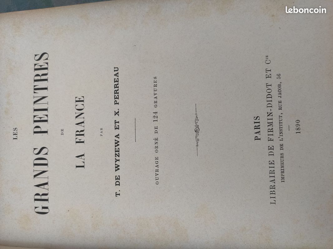 Livre ancien Les grands peintres de la France Wyzewa et Perreau 1890 (image 2)