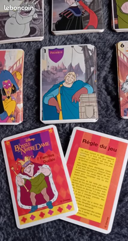Jeu de 7 Famille vintage Le Bossu de Notre Dame (image 12)