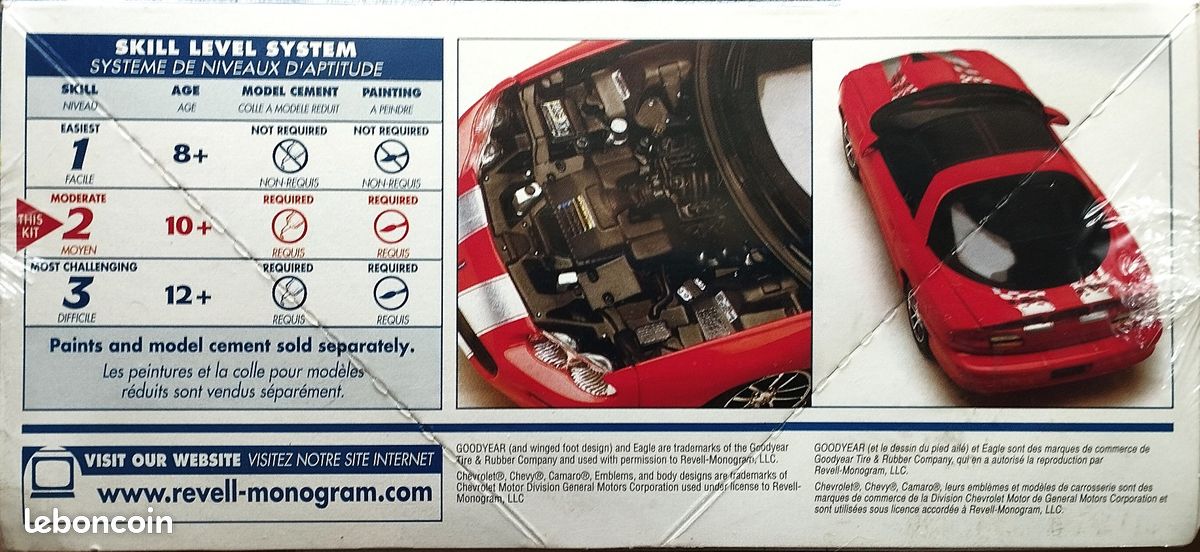 Maquette plastique CAMARO SSMC, 2002 - 35ème Anniversaire Chevrolet/Camaro) - 1/25 - REVELL/MONOGRAM n° 85-2380 (image 4)