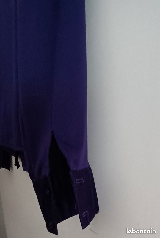 Chemise manches longues violet foncé La City (image 4)