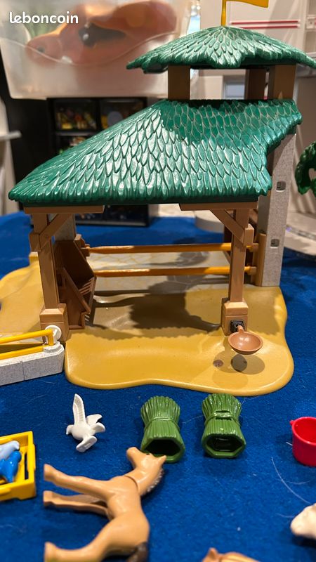 Lot Playmobil Parc Animalier Et Zoo – 3243, 4492 Et Divers Animaux – Occasion Bon état