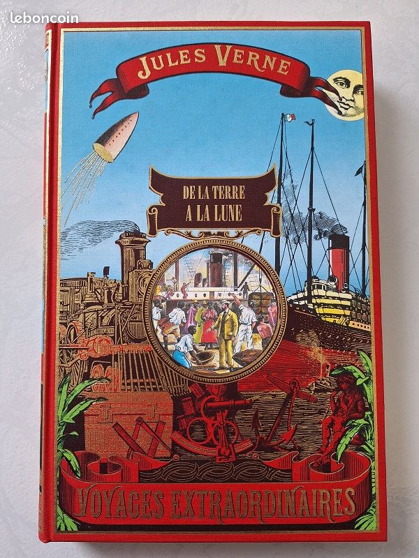 Livre "De la terre à la Lune" de Jules Verne (image 1)