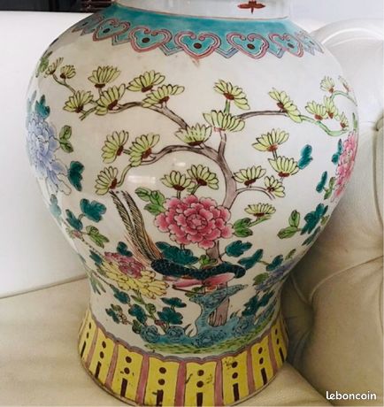 Yishui - Ancien pot chinois émaillé n°37
