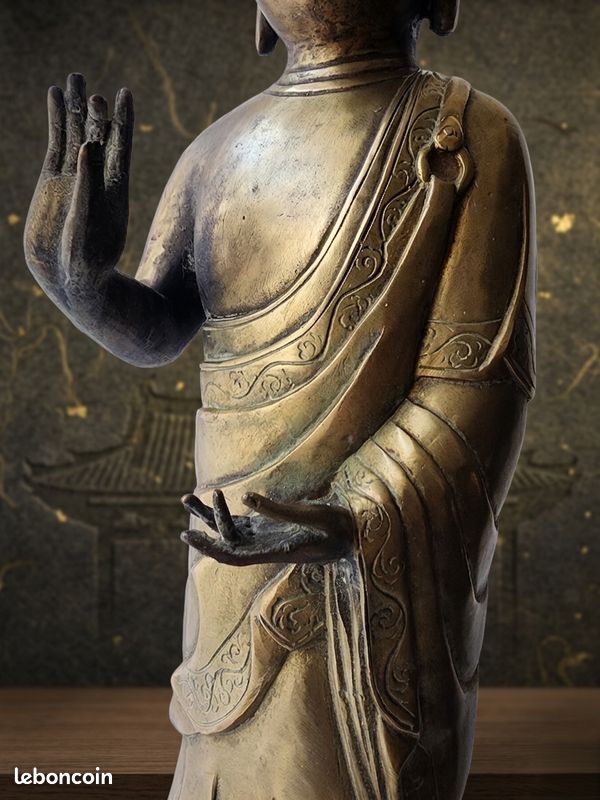 Bouddha népalais en bronze (image 1)