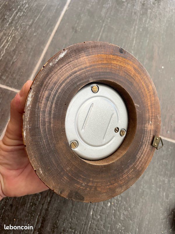 Ancien baromètre en forme de demi tonneau cognac (image 3)