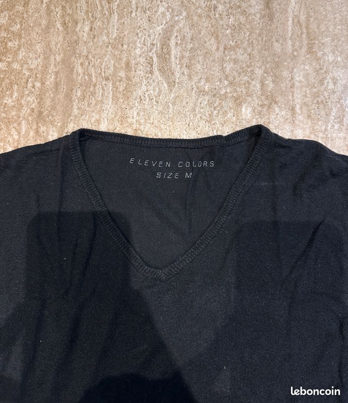 Pull ELEVEN PARIS Gris/noir - Taille M/L, Neuf Sans étiquettes