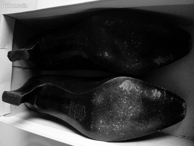 Escarpins élegants JB MARTIN cuir et daim noir (image 3)