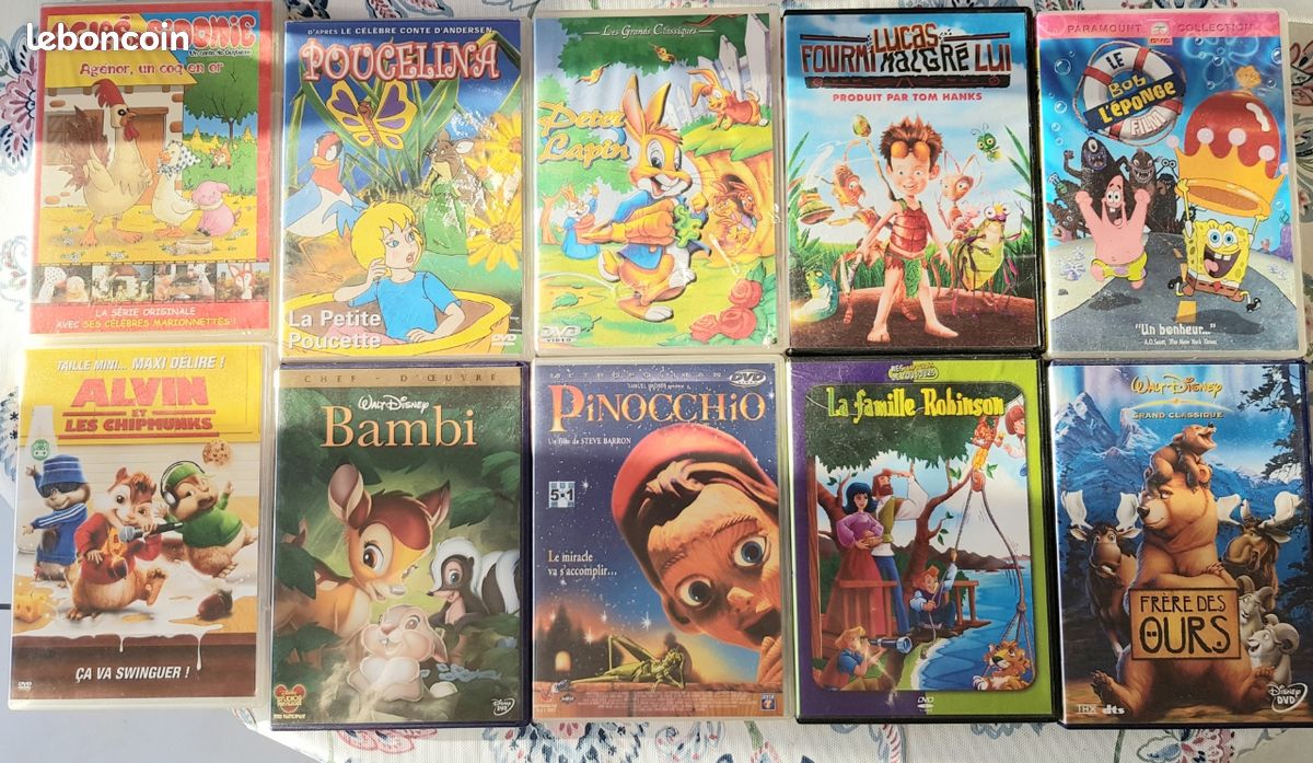 Lot 10 dvd enfant (image 1)