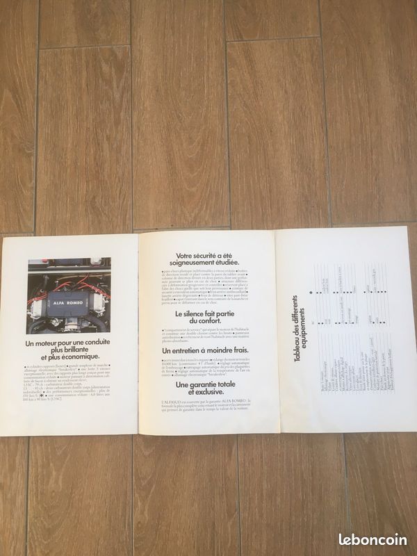 Brochure commerciale ALFASUD QUADRIFOGLIO (image 3)
