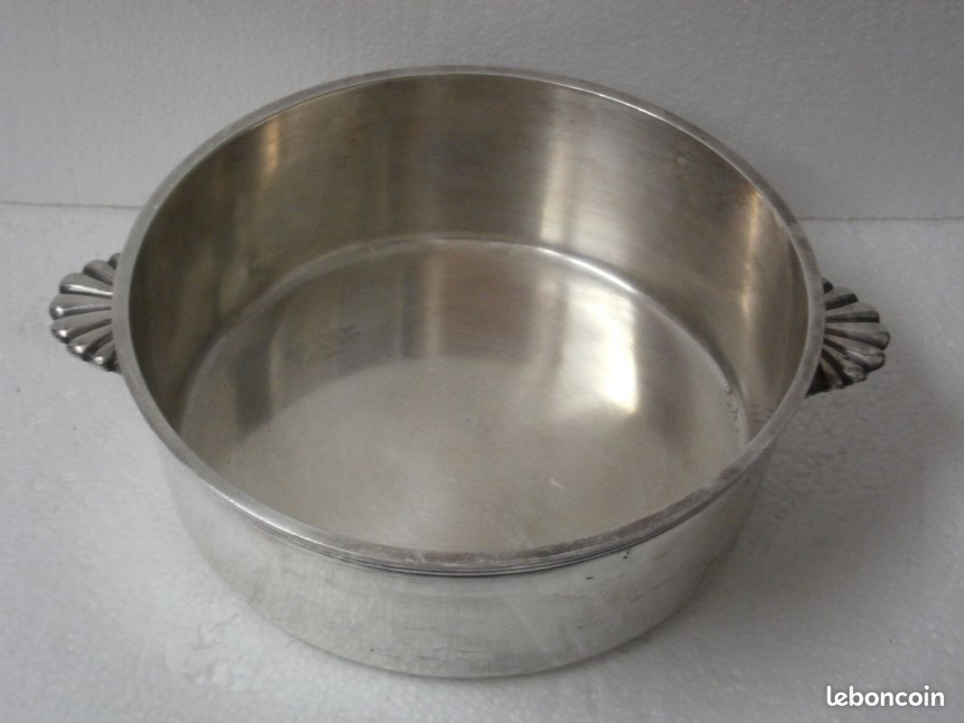Grand Plat Ancien Ercuis En Métal Argenté 45x30 Cm - 1,5 Kg