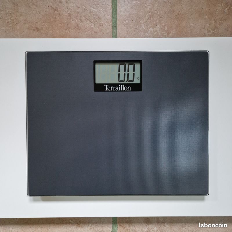 Balance électronique Terraillon – Ultra-plate – Allumage Automatique – Neuf – Gris Inox