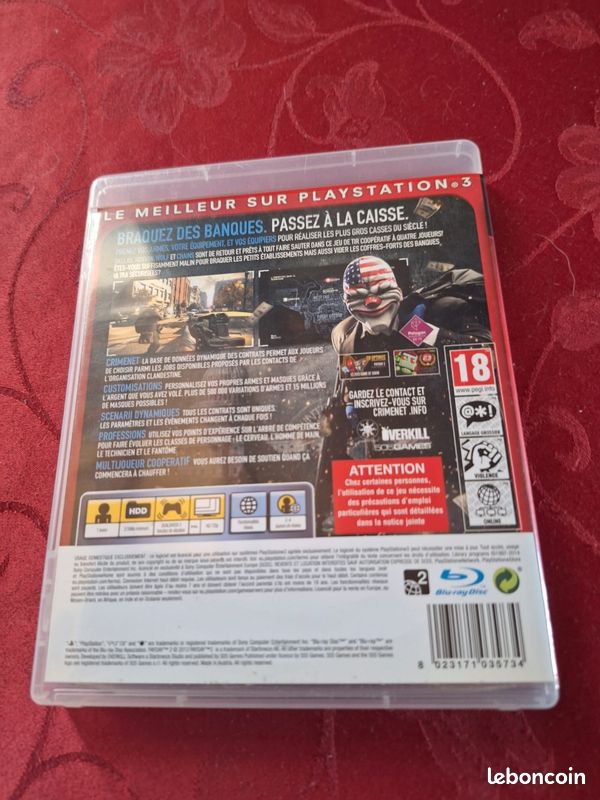 Jeu ps3 payday 2 (image 2)