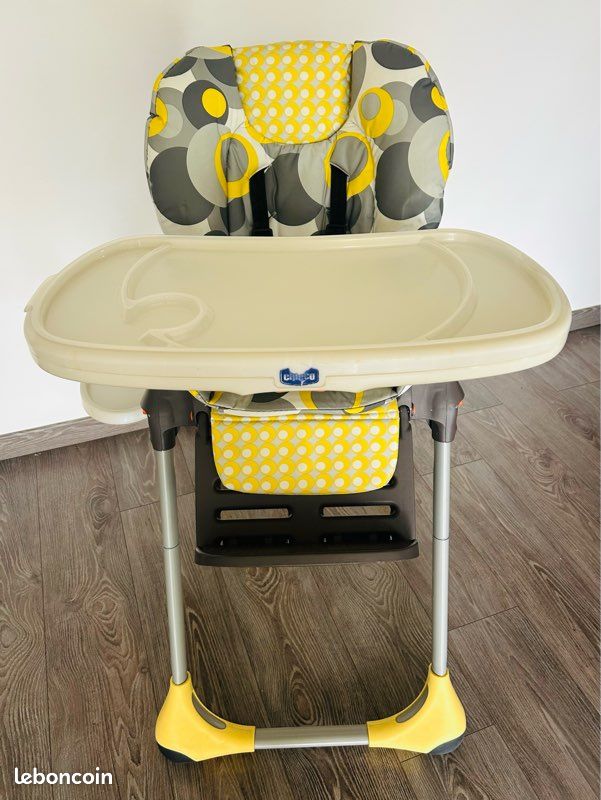 Chaise haute chicco polly 2 en 1 (image 1)