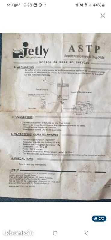 Alarme pour poste de relevage jetly (image 2)