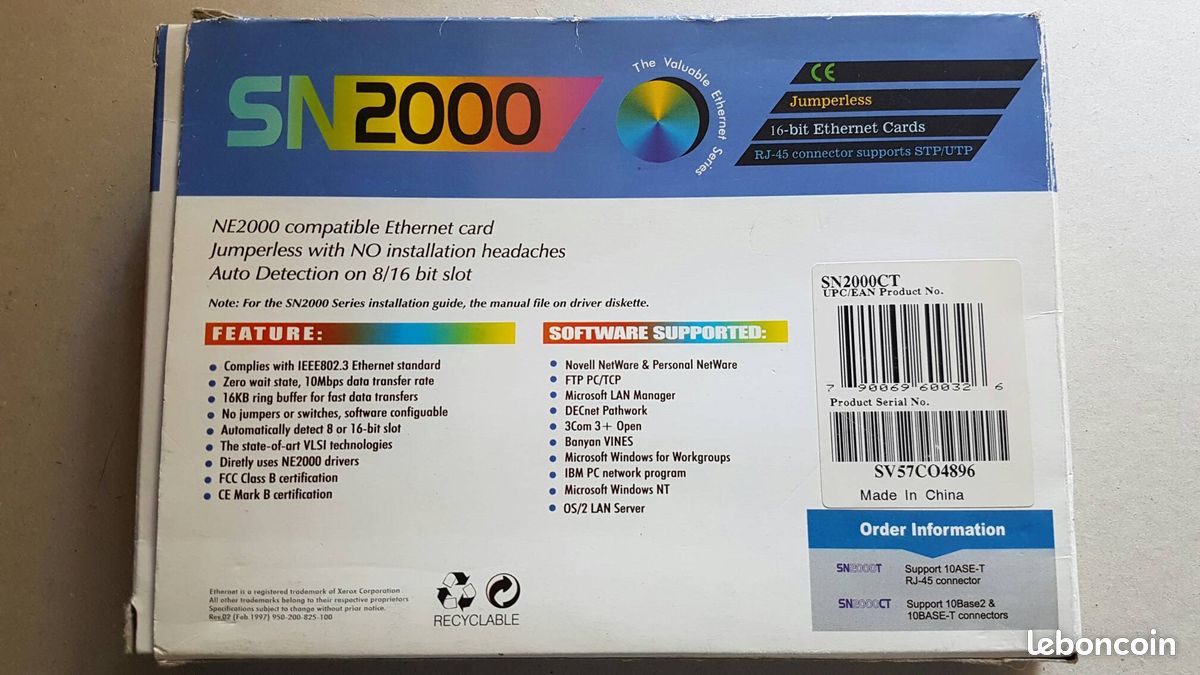 Éthernet card 16 bit (image 2)
