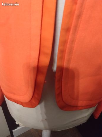 Blazer Femme Comptoir Des Cotonniers - Modèle Naodora En Laine Orange - Taille 38 - Occasion Très Bon état