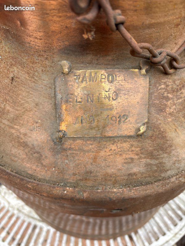 Pot à lait en cuivre ancien (image 2)