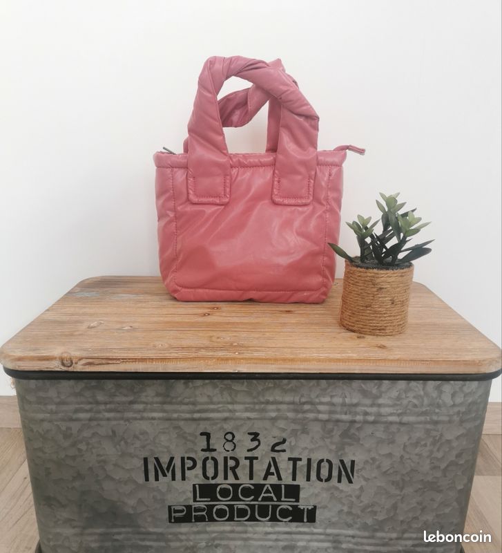 Sac à main rose à bandoulière amovible Zara (image 1)