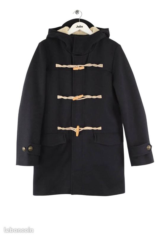 Manteau en laine noir The Kooples Vêtements