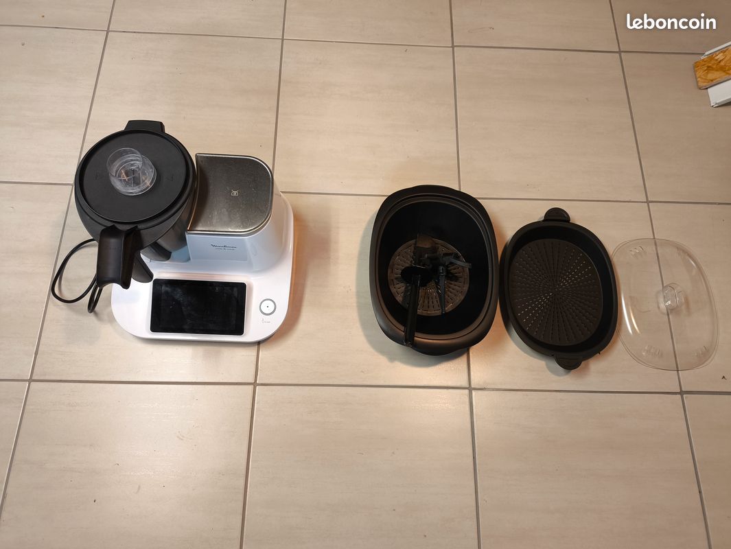 Robot de cuisine Moulinex Click & Cook blanc (image 4)