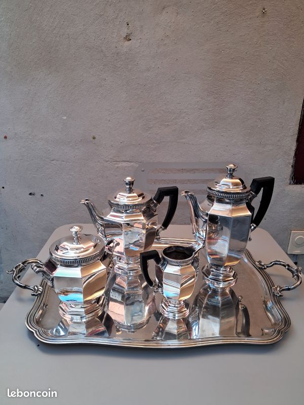Service café / thé CHRISTOFLE Gallia Art déco modéle 5834 5 pieces (image 5)