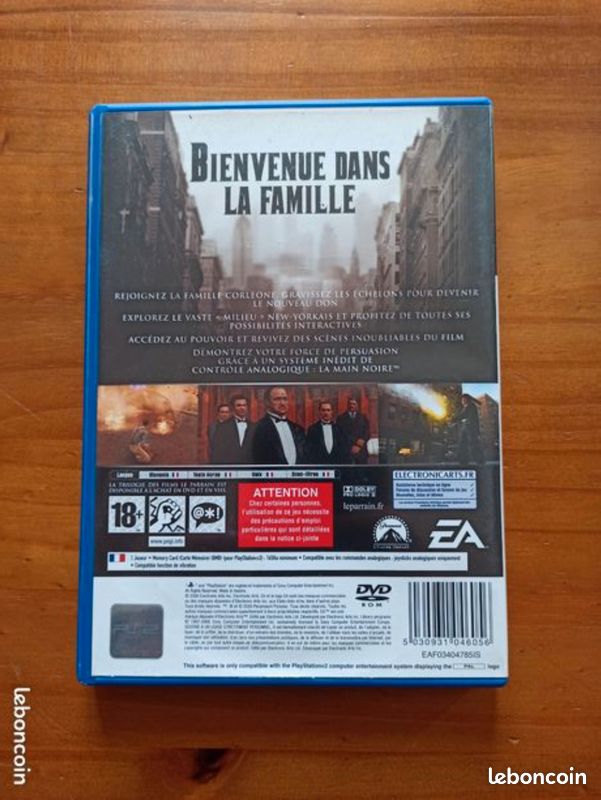 Jeu Le Parrain Sur PS2 – Avec Notice – Édition PAL, état Correct