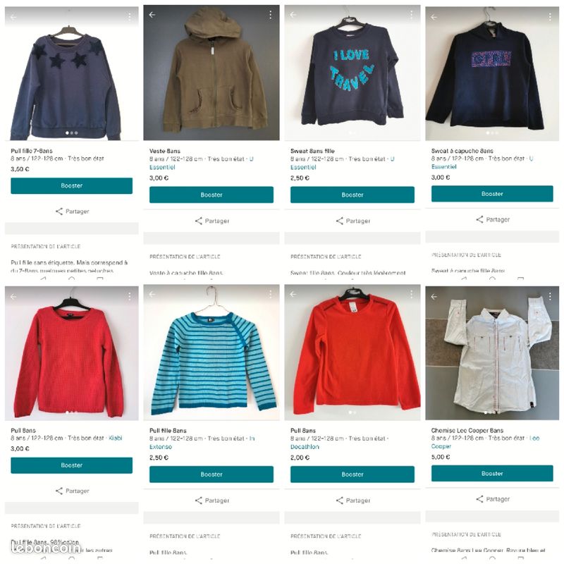 Lot vêtements fille 7-8ans (image 3)
