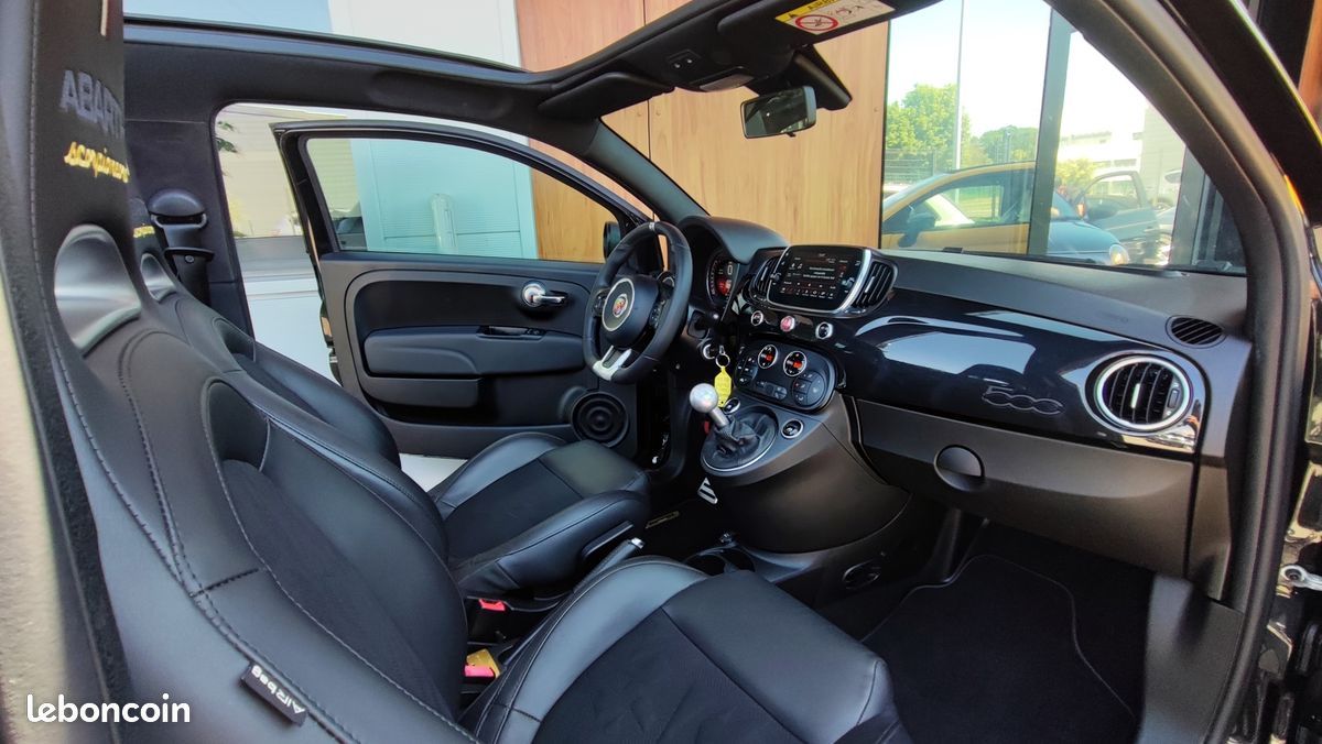 Abarth 500C 1.4 TURBO T-JET 165 CH 595 SCORPIONEORO*1ER MAIN*EDITION 2000 EXEMPLAIRES (image 24)