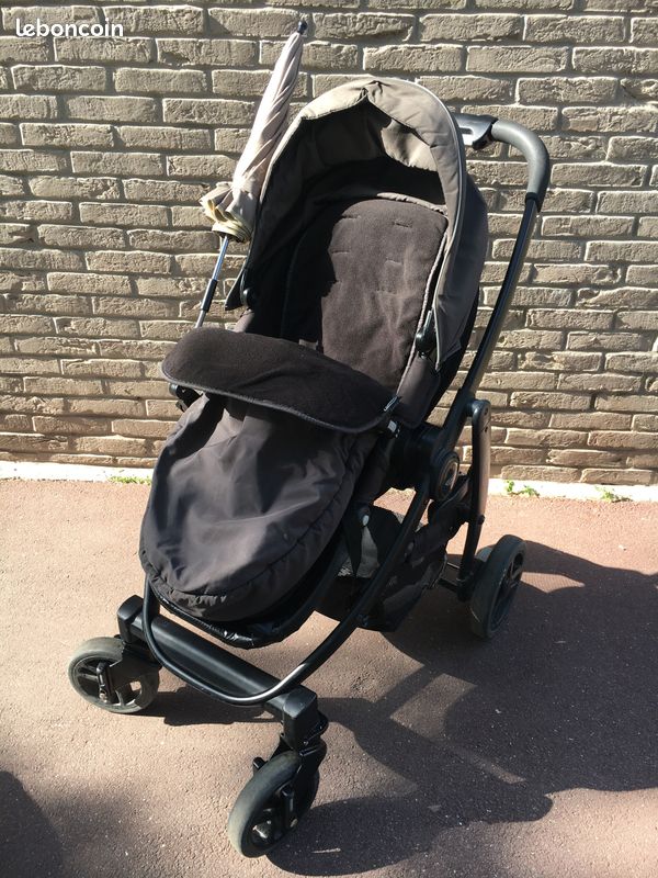 Vends poussette combinée évolutive GRACO EVO TS en avec coque