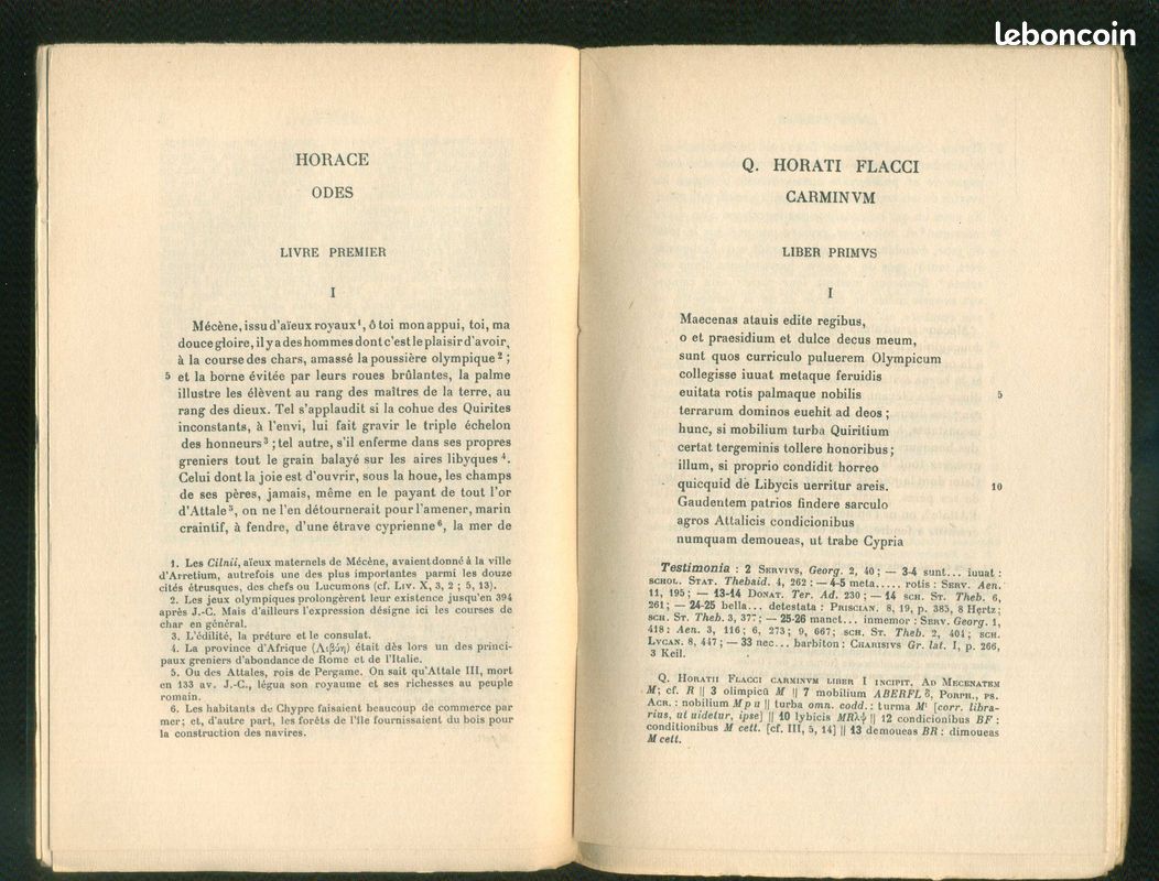 Horace Odes et Epodes Collection Guillaume Budé (image 5)