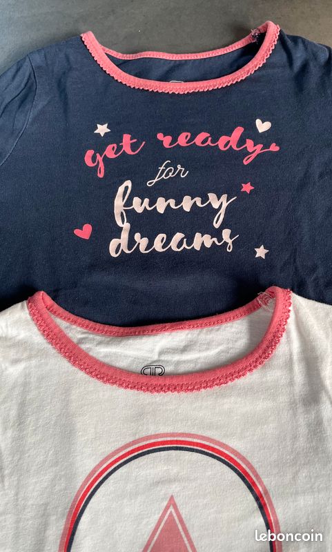 Lot 2 tshirts manches longues + leggings fille 4 ans (image 4)