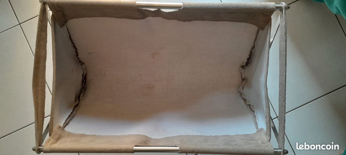 SECONDE MAIN porte revues,tricotage ou autre tissus suédine beige (image 4)