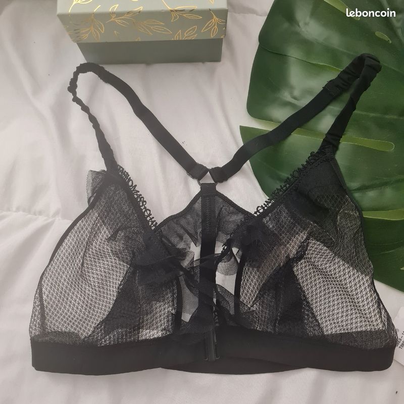 Soutien-gorge Balconnet CHANTAL THOMAS Taille 85B/EU70/US32 - Bleu Nuit - Neuf Avec Imperfections