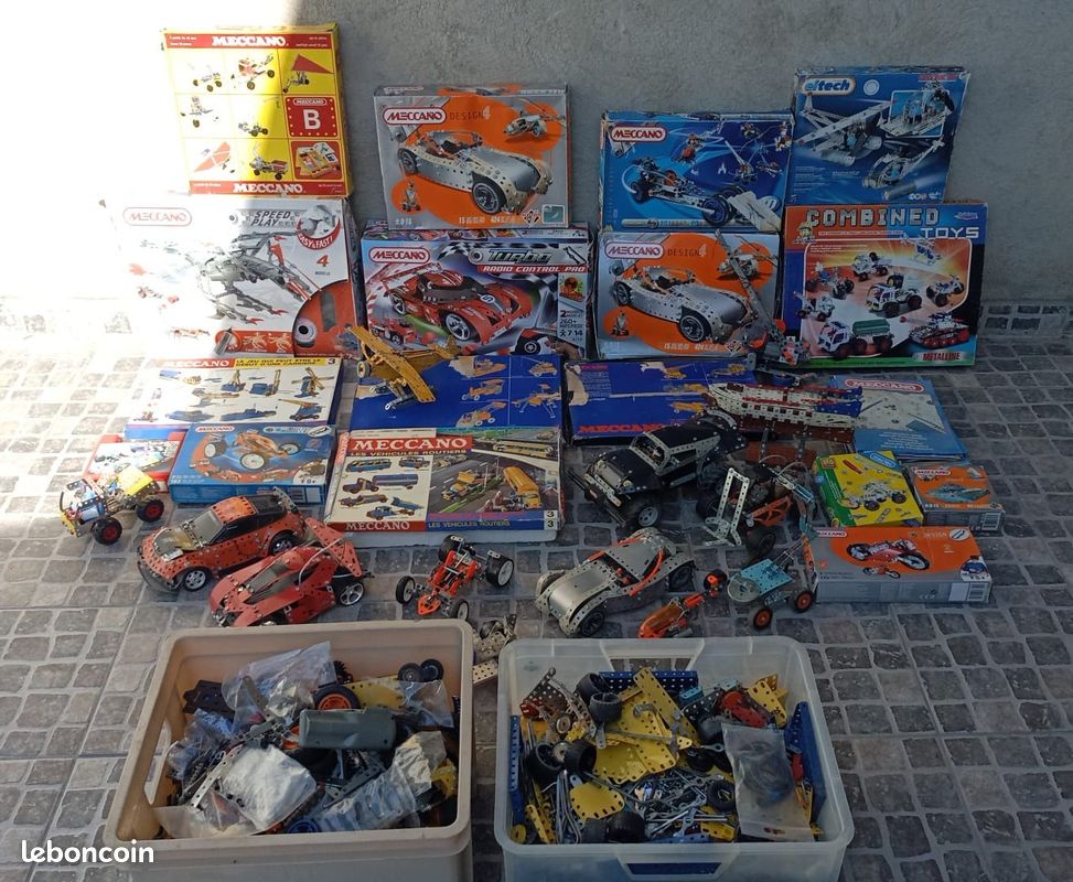 Gros Lot De Meccano – Ancien Et Moderne – Métal – Vintage