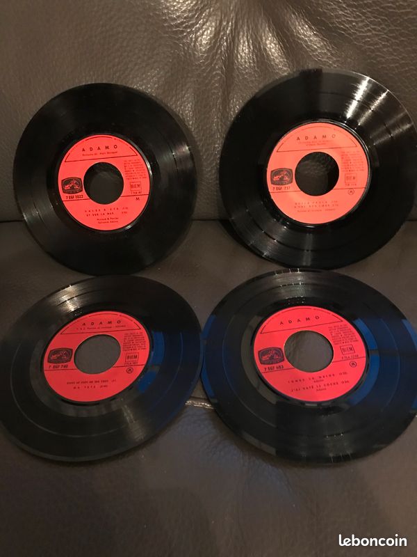 LOT 4 Vinyles 45 T ADAMO (image 3)