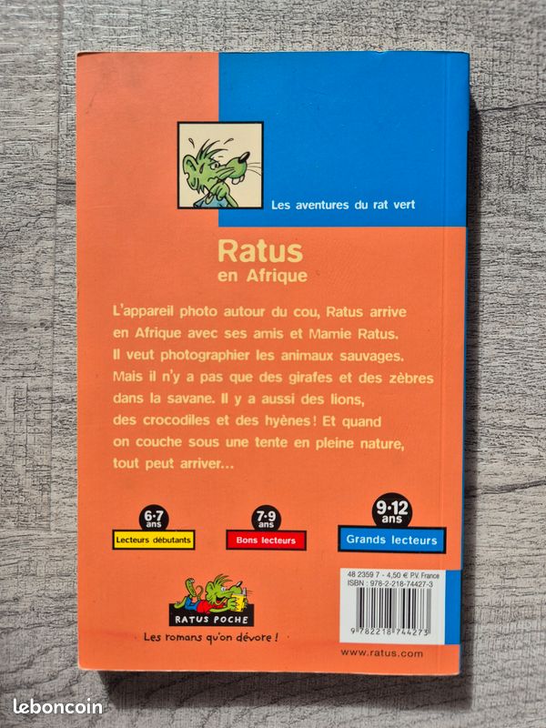 Livre Ratus en Afrique Hatier poche (image 4)