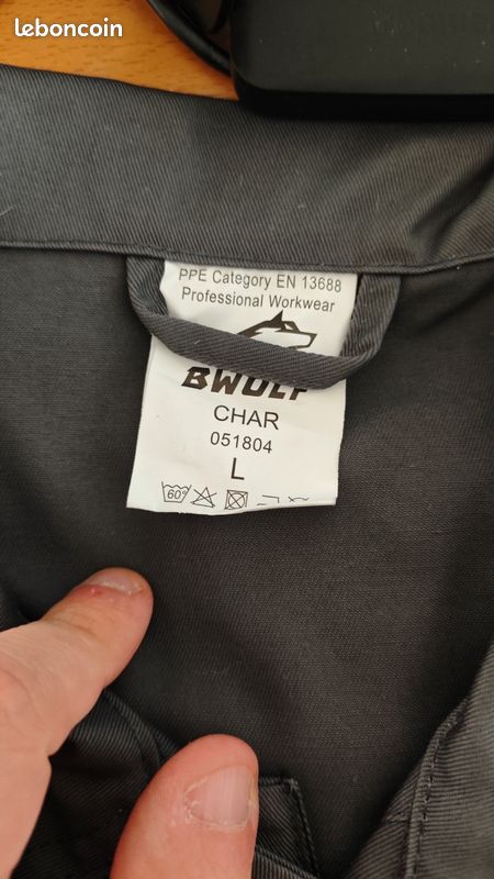 Tenue de travail BWOLF neuve jamais utilisée (veste L + pantalon M) (image 3)