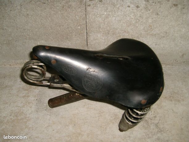 Selle De Vélo Ancienne TALBOT En Cuir, Fabrication Française, Pour Cyclotourisme
