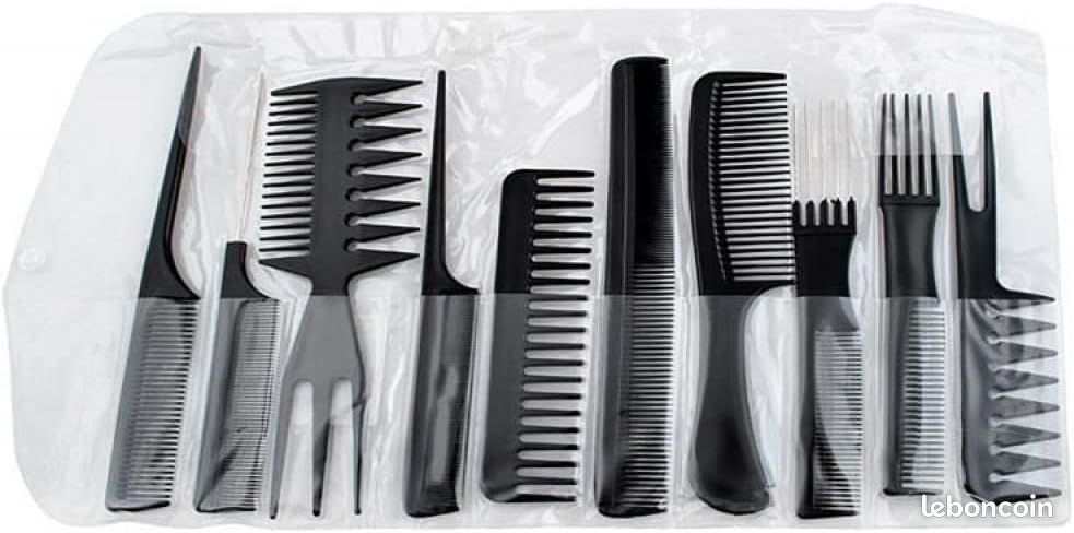 LOVEF Velvet Bridal Lot de 10 peignes à cheveux 20 dents en fil