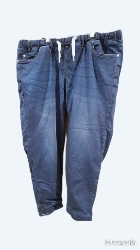 Pantalon jean bleu T50 BON PRIX COLLECTION sélection prémium + zip bas pantalon (image 1)