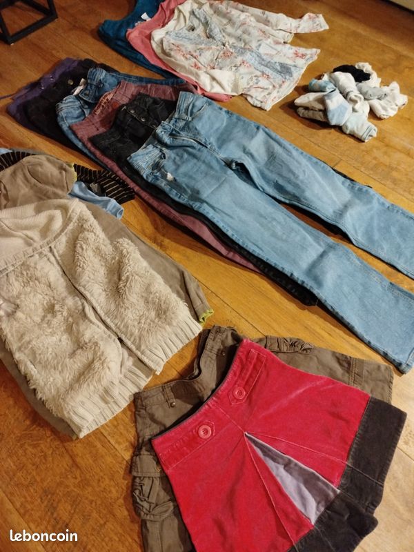 Lot De Vêtements Pour Fille 10 Ans - Automne/hiver - Multi Marques - Occasion Très Bon état - Multicolore