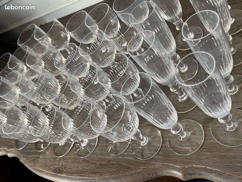 Verres à pied cristal Baccarat modèle Renaissance (image 1)