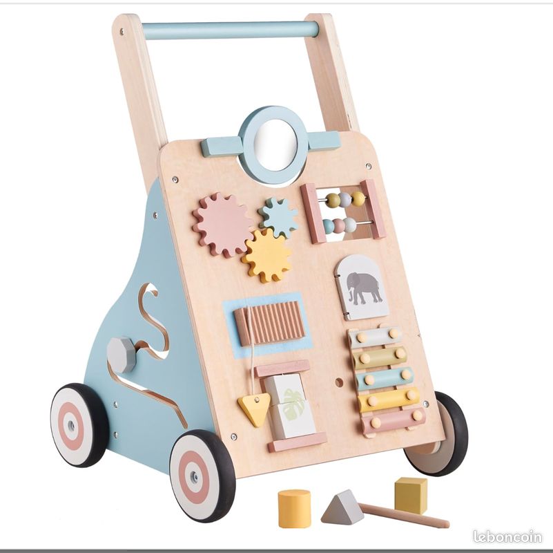 Haus Projekt Chariot Marche Bois Safari, Trotteur Bebe Bois pour