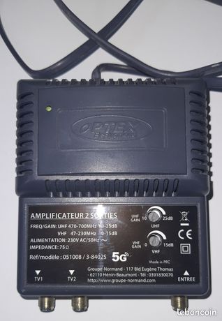 Amplificateur Antenne TNT HD TRIAX TMB 200 - 5 Entrées / 1 Sortie - Occasion
