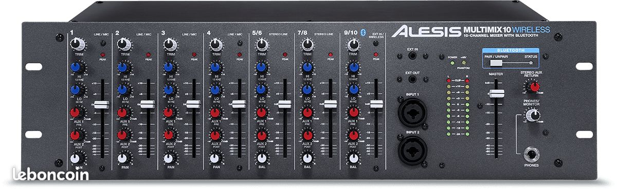 Table de mixage Alesis MM10WL – 10 canaux – Bluetooth (DESTOCKAGE) (image 2)