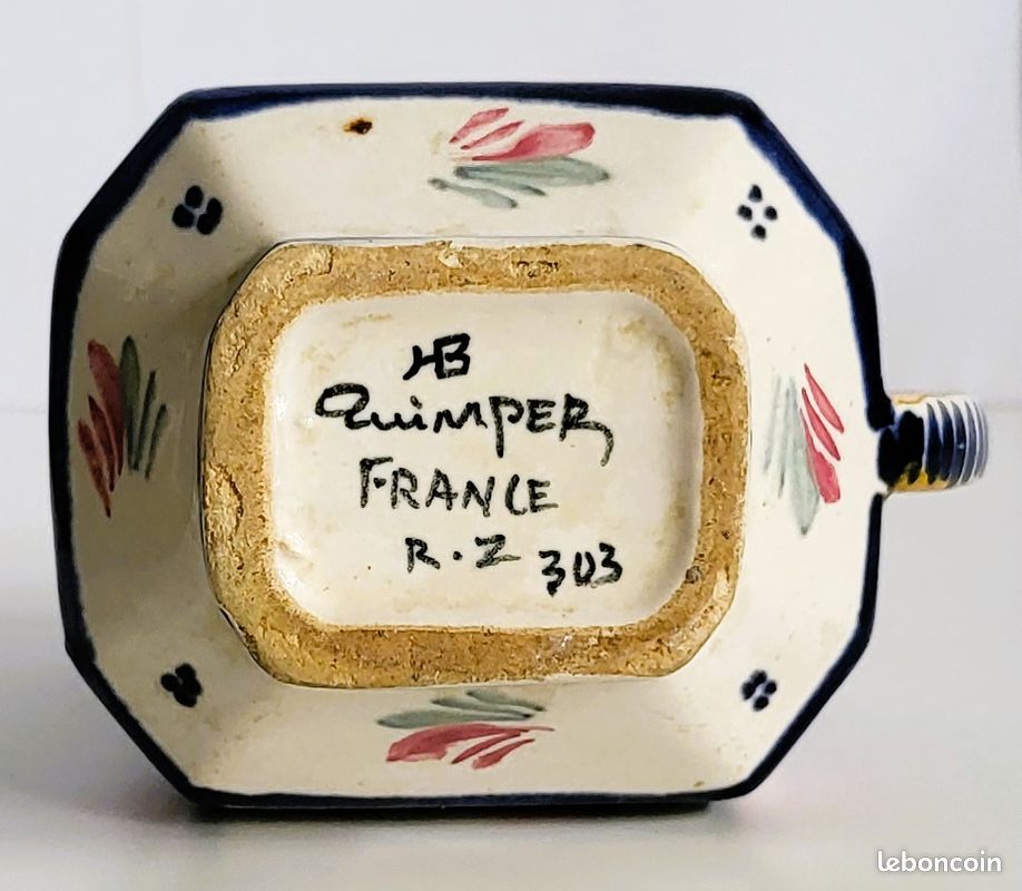 Pot à lait / Crémier Milk Pot signé HB Quimper (image 10)