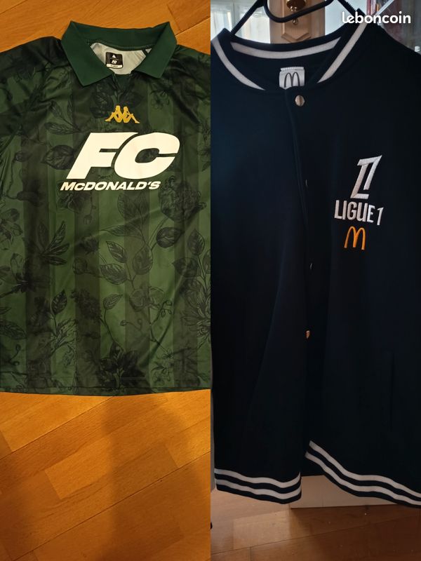 Maillot De Foot McDonald's FC - Kappa - Homme Taille L Vert - Neuf Avec étiquettes
