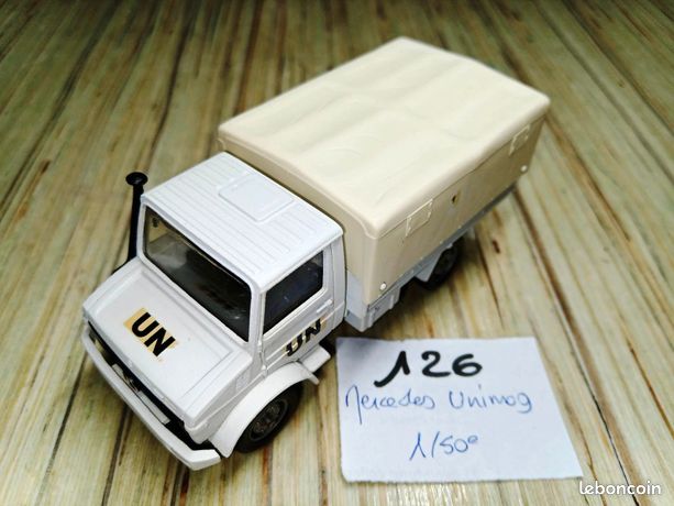POLICE CRS FOURGON Mercedes Unimog Bache Transforme Sur Base Solido 1